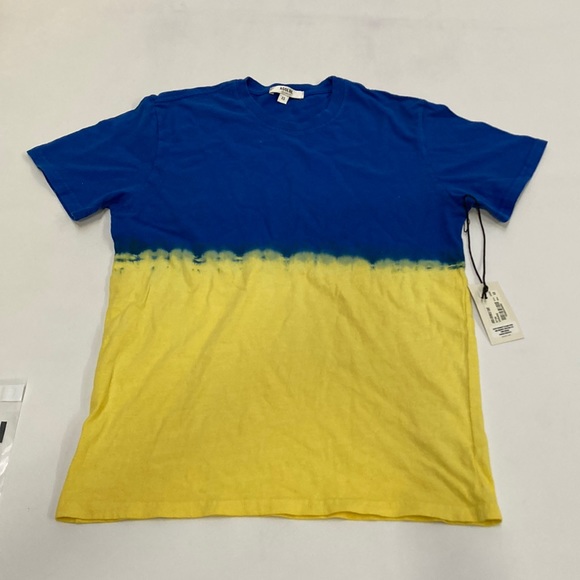 Agolde Tie Dye Blue/Yellow Ukraine Tshirt PR13-20 - Picture 2 of 5